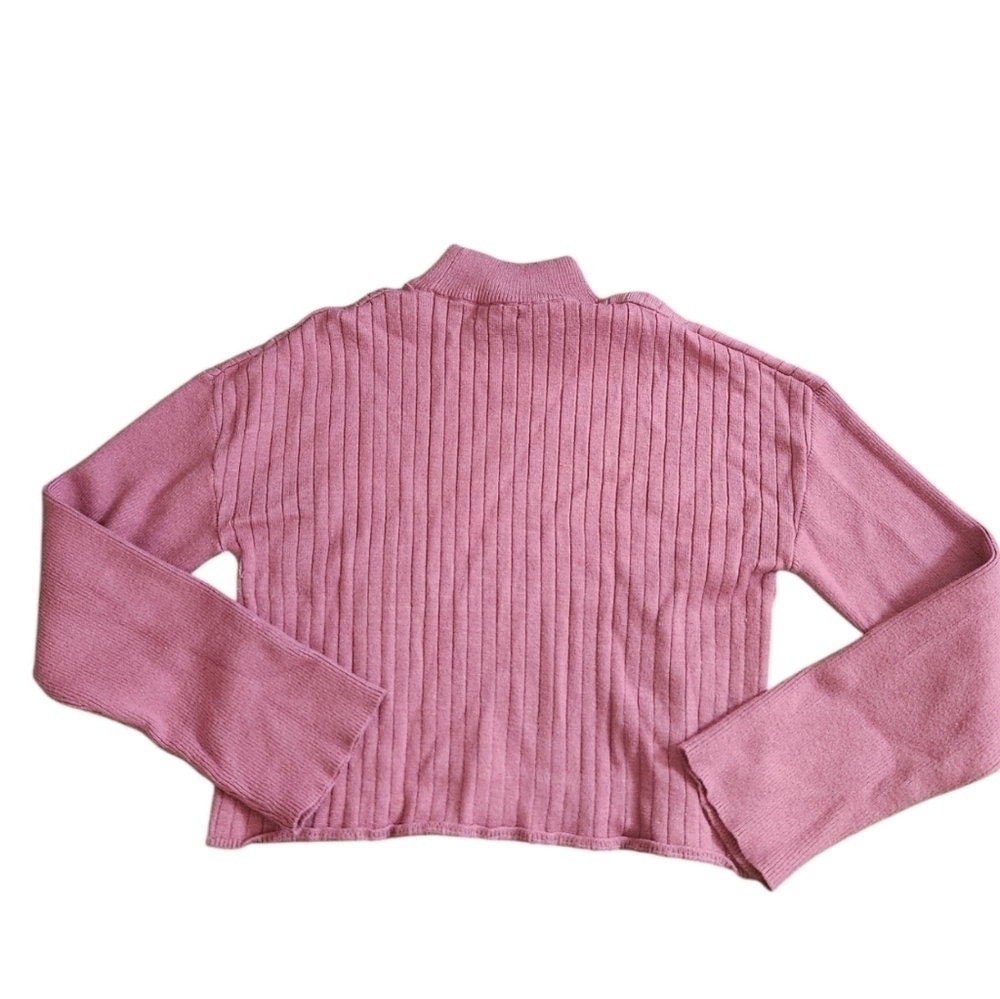 PacSun Contrast Ribbed Mock Neck Sweater Small - Picture 7 of 9